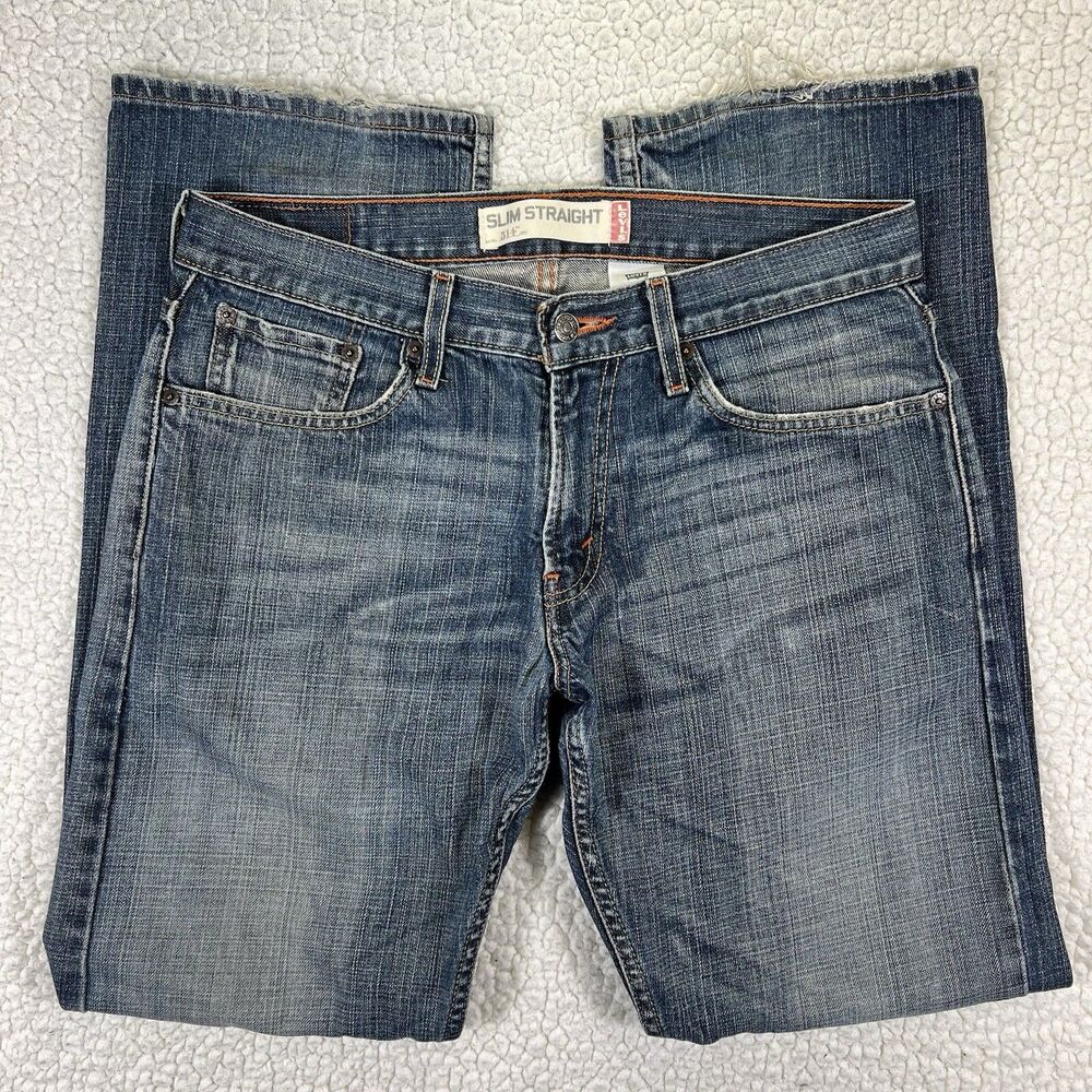 Levi's 514 Slim Straight Jeans Men's 32x32 Streetwear Grunge Y2K Casual Workwear